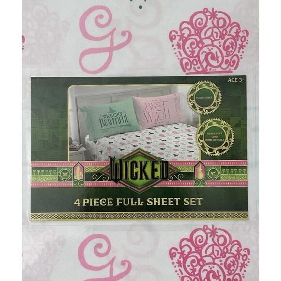 WICKED 4 Piece Sheet Set Full NEW! - Picture 5 of 5